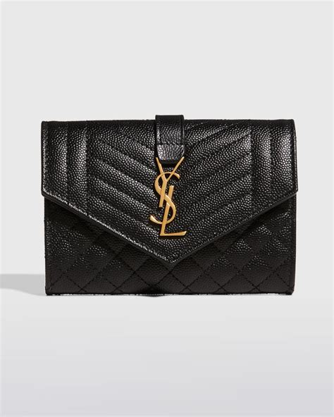 ysl wallet quilted|YSL small wallet for women.